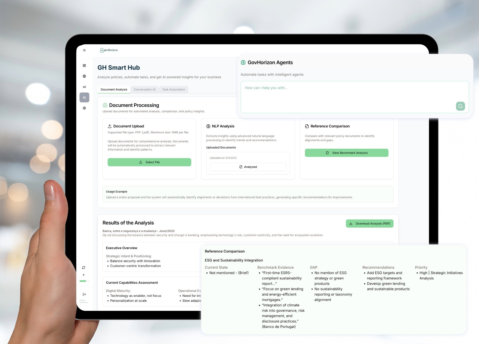 Document benchmark and agents
