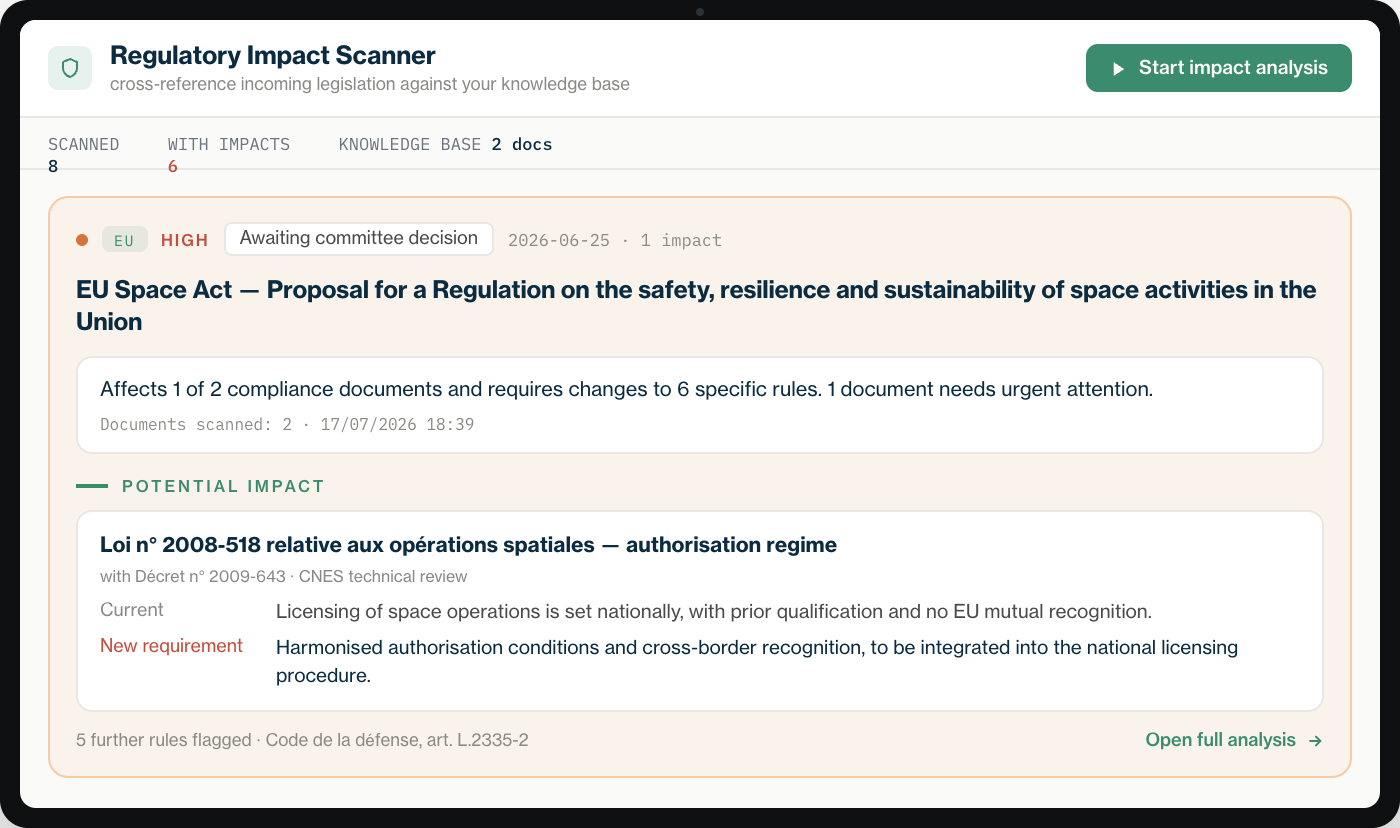Impact Scanner-selection